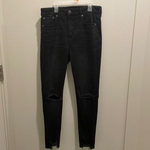 American eagle skinny luxe black jeans